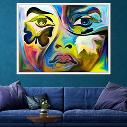 Multicolored Artistic Abstraction - NicheCanvas