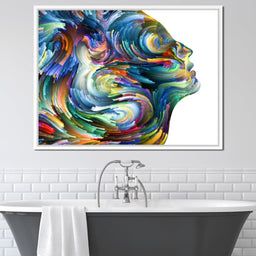 Colored Visage Profile - NicheCanvas