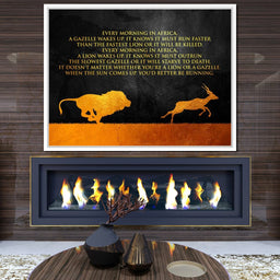 Lion & Gazelle - ABConcepts - NicheCanvas