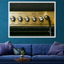 Vintage Electric Guitar Amplifier - NicheCanvas