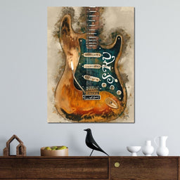 Stevie Ray Vaughan's Guitar - Abraham Szomor - NicheCanvas