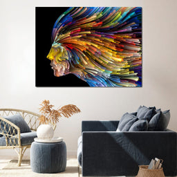 Psychedelic Face Alternate - NicheCanvas