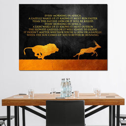 Lion & Gazelle - ABConcepts - NicheCanvas