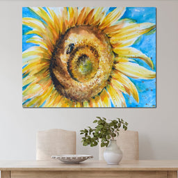 Golden Sunflower - NicheCanvas