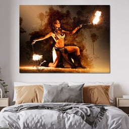 Flaming Nights - Johanjjf - NicheCanvas