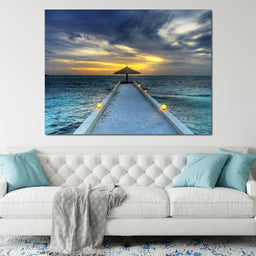 Maldivian Sunset - NicheCanvas
