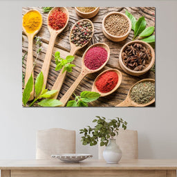 Assortment of Spices - NicheCanvas