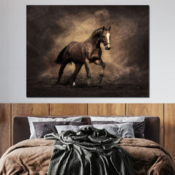 Brown Horse - NicheCanvas