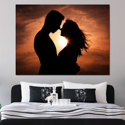 Couple by the Sunset - NicheCanvas
