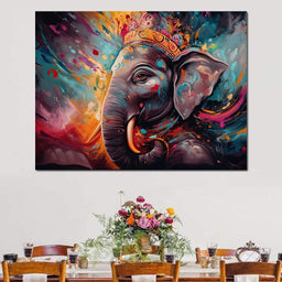 Ganesh Color Splash - NicheCanvas