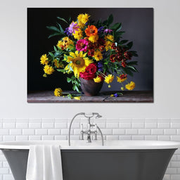 Sunflower Bouquet - NicheCanvas