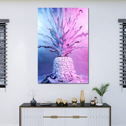 Psychedelic Pineapple - NicheCanvas