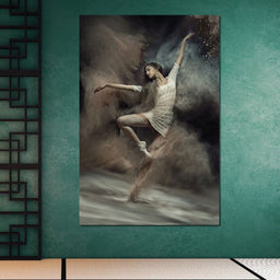 Ballet Dancer in the Desert - NicheCanvas