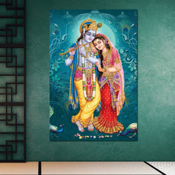 Radha & Krishna Couple - NicheCanvas