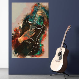 Angus Young's Guitar - Abraham Szomor - NicheCanvas