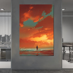 Admiring The Sunset - NicheCanvas