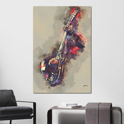 James Hetfield's Electric Guitar - Abraham Szomor - NicheCanvas