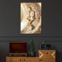 Playing the Saxophone - NicheCanvas