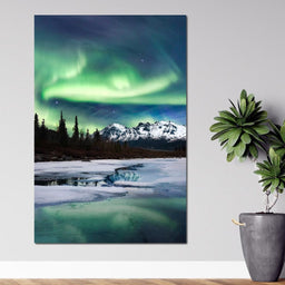 Northern Lights Landscape - Lucas Moore - NicheCanvas