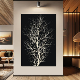 The Black Tree - Kubistika - NicheCanvas