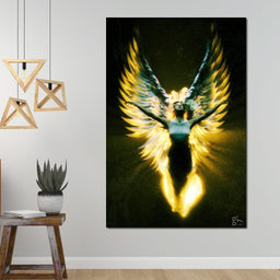 Angel Wings in Awe - G'n Art - NicheCanvas
