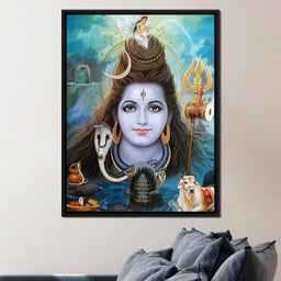 Lord Shiva Portrait - NicheCanvas