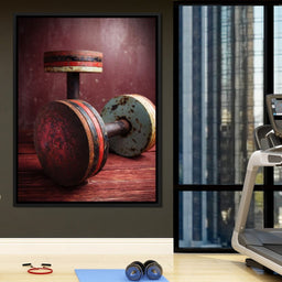 Rusty Dumbbells - NicheCanvas
