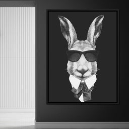 Dressed Up Rabbit - NicheCanvas