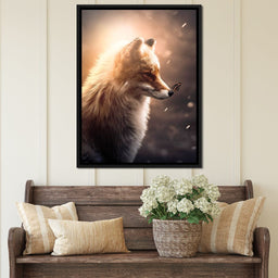 Fox Butterfly Glow - Zenzdesign - NicheCanvas