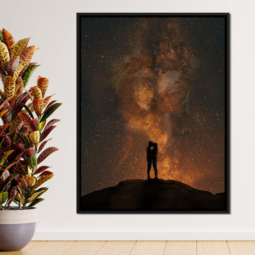 Her Lion, His Wolf - KitConcepts Canvas Print