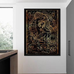 Zodiac sign Aquarius - NicheCanvas