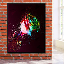 Colored Rose - Milos Karanovic - NicheCanvas
