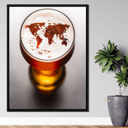 World Map Beer - NicheCanvas