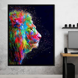 Colored Lion - Milos Karanovic - NicheCanvas