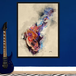 Flea's Bass Guitar - Abraham Szomor - NicheCanvas