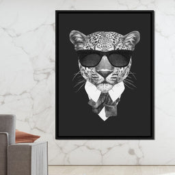 Dressed Up Leopard - NicheCanvas