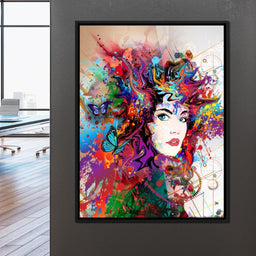 Psychedelic Portrait - NicheCanvas