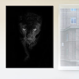 Black and White Panther - NicheCanvas