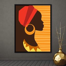 African Woman Profile - NicheCanvas