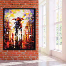 Enamoured Under The Umbrella - NicheCanvas