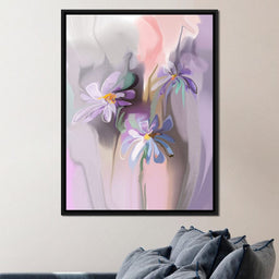 Purple Daisies - NicheCanvas