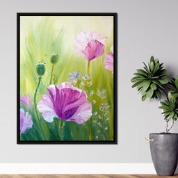 Purple Poppies - NicheCanvas