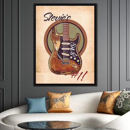 Stevie Ray Vaughan's Guitar Retro - Abraham Szomor - NicheCanvas