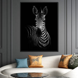 Black and White Zebra - NicheCanvas