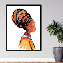 African Woman Turban - NicheCanvas