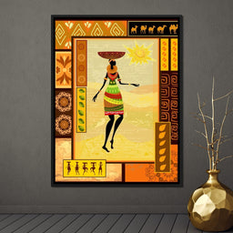 African Art Canvas - NicheCanvas