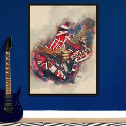 Eddie Van Halen's Electric Guitar - Abraham Szomor - NicheCanvas