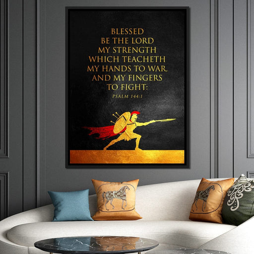 Psalm 144:1 - ABConcepts Canvas Print
