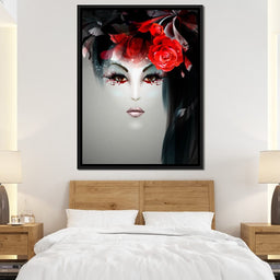 Geisha Portrait - NicheCanvas