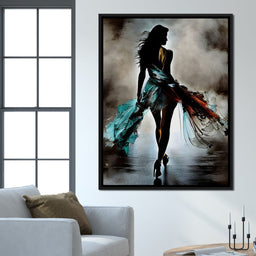 Female Portrait Paint Splash 040 - Johanjjf - NicheCanvas